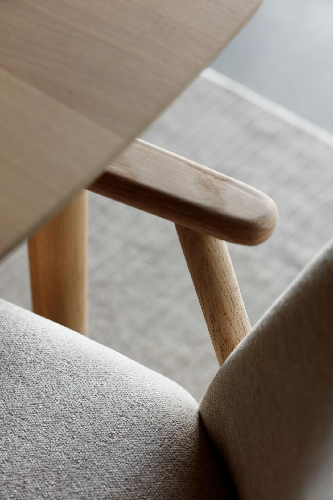 Eetkamertafel Esma - Wit Eiken - Fineer - Japandi - DOK 2 Essentials