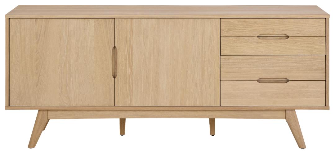 Dressoir Mary - Wit Eiken - Fineer - DOK 2 Essentials
