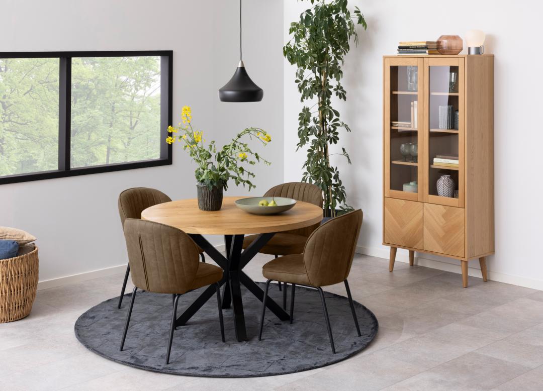 Eetkamertafel Hally - Wild Eiken - Fineer - DOK 2 Essentials