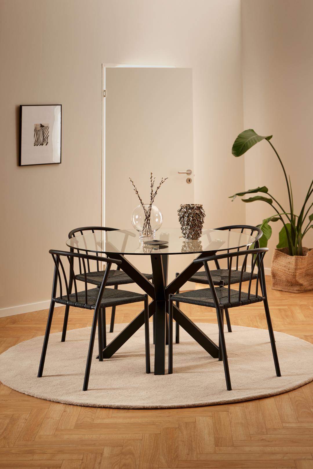 Eetkamertafel Hally - Transparant - Glas - DOK 2 Essentials