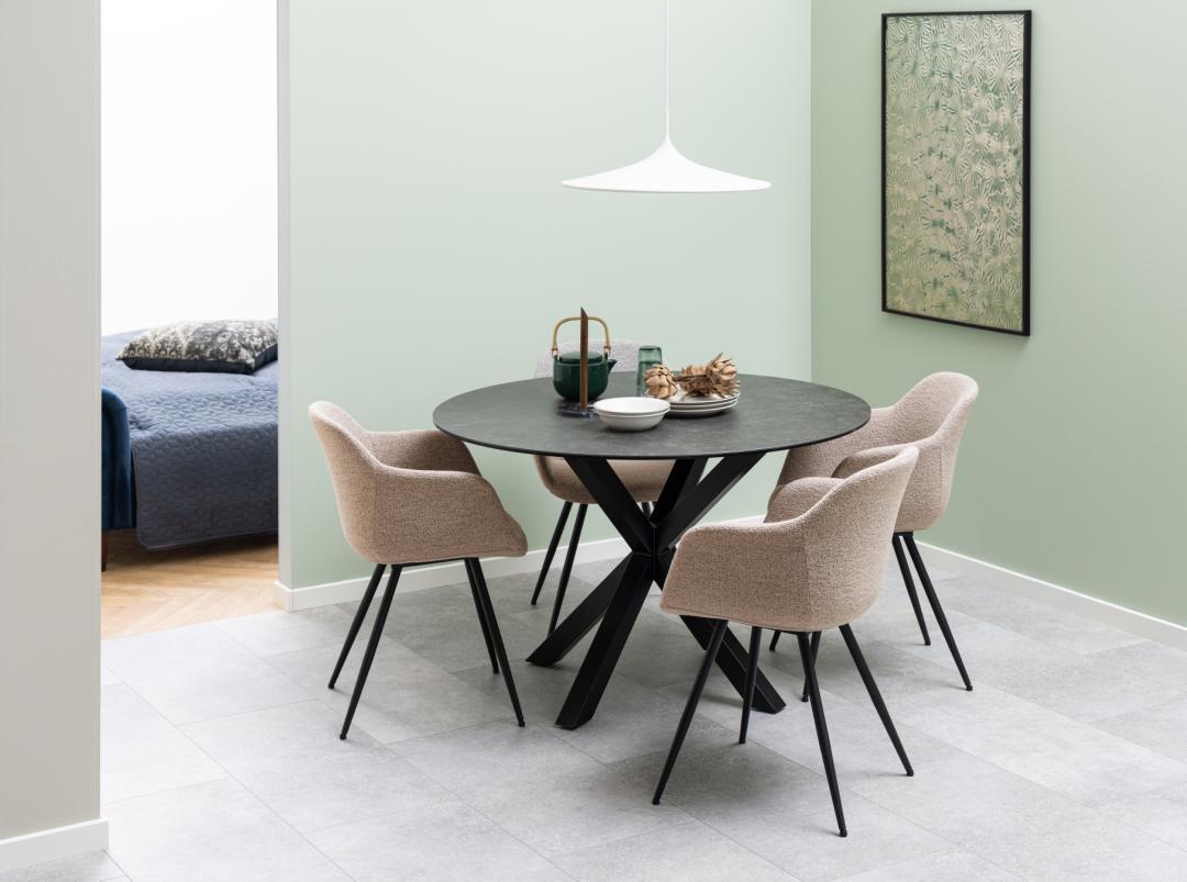 Eetkamertafel Hally - Zwart - Keramiek - DOK 2 Essentials