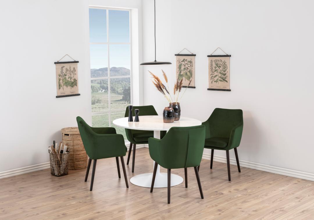 Eetkamertafel Terry - Wit - Marble - DOK 2 Essentials