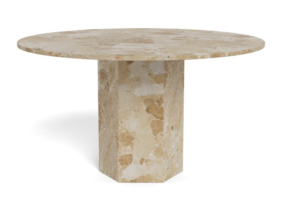 Eetkamertafel Nelly - Bruin - Marble - Japandi - DOK 2 Essentials