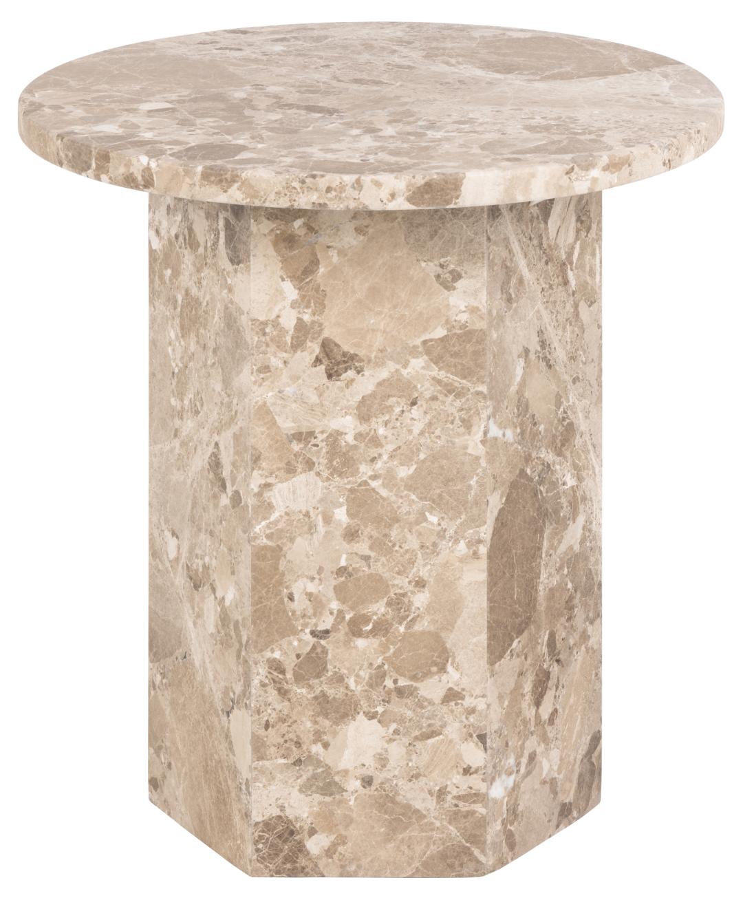Bijzettafel Nelly - Bruin - Marble - Japandi - DOK 2 Essentials