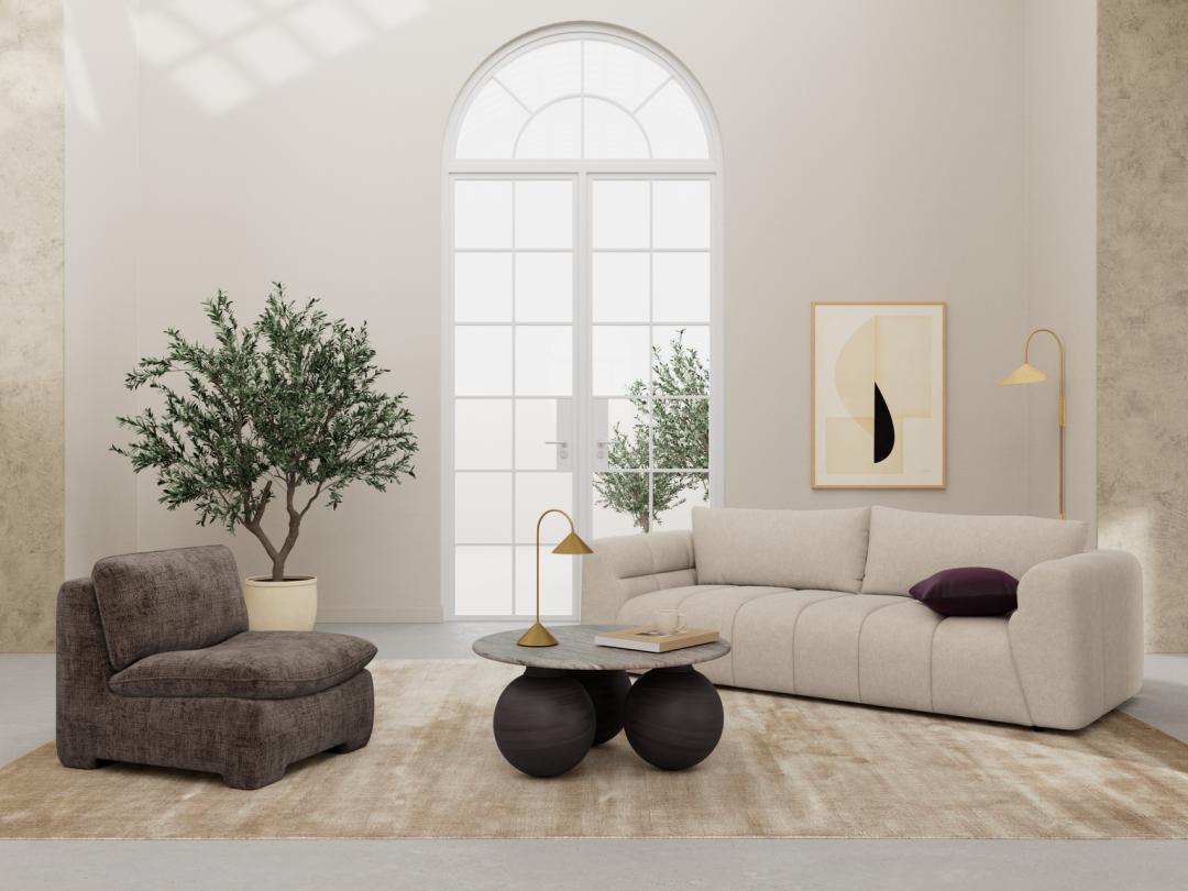 Salontafel Kate - Grijs - Marble - Japandi - DOK 2 Essentials