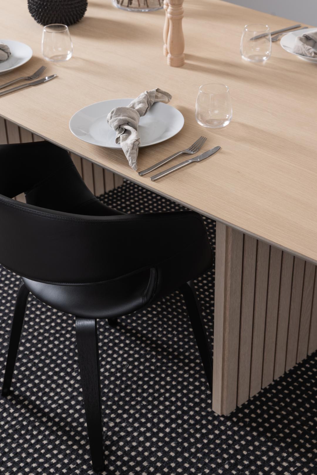 Eetkamertafel Carly - Wit Eiken - Fineer - DOK 2 Essentials