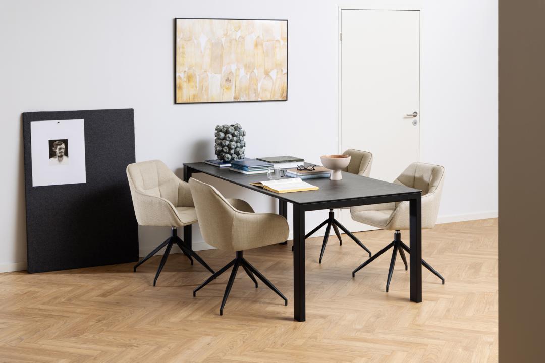 Eetkamertafel Brody - Zwart - Keramiek - DOK 2 Essentials
