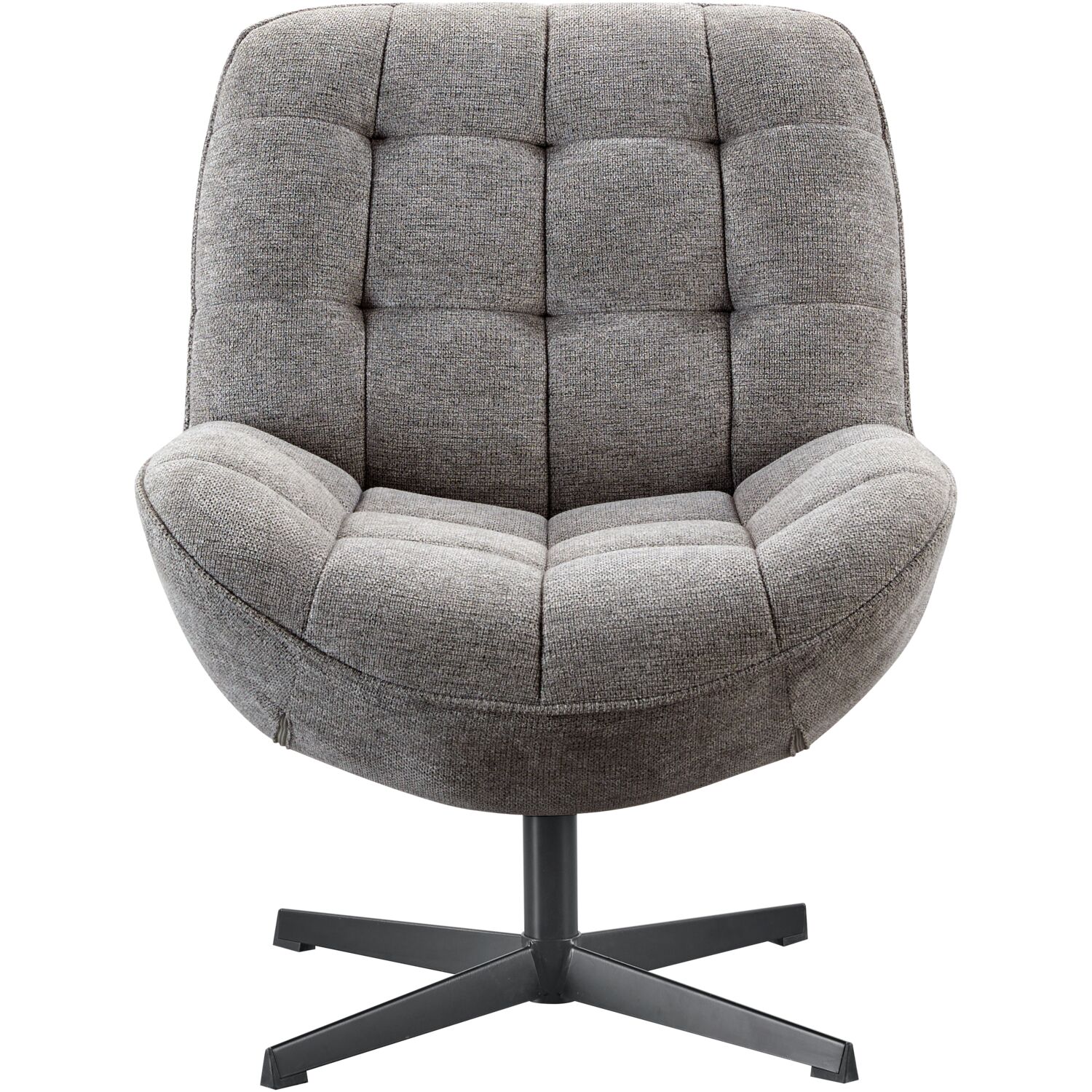 Fauteuil Borneo draaifauteuil - Zonder armleuning - Antraciet - 2647 - Profijt Meubel