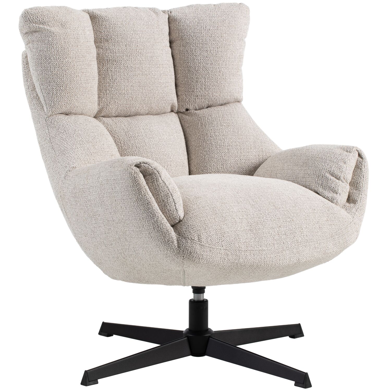 Fauteuil Sinatra draaifauteuil - Zonder armleuning - Pebble - 2647 - Profijt Meubel