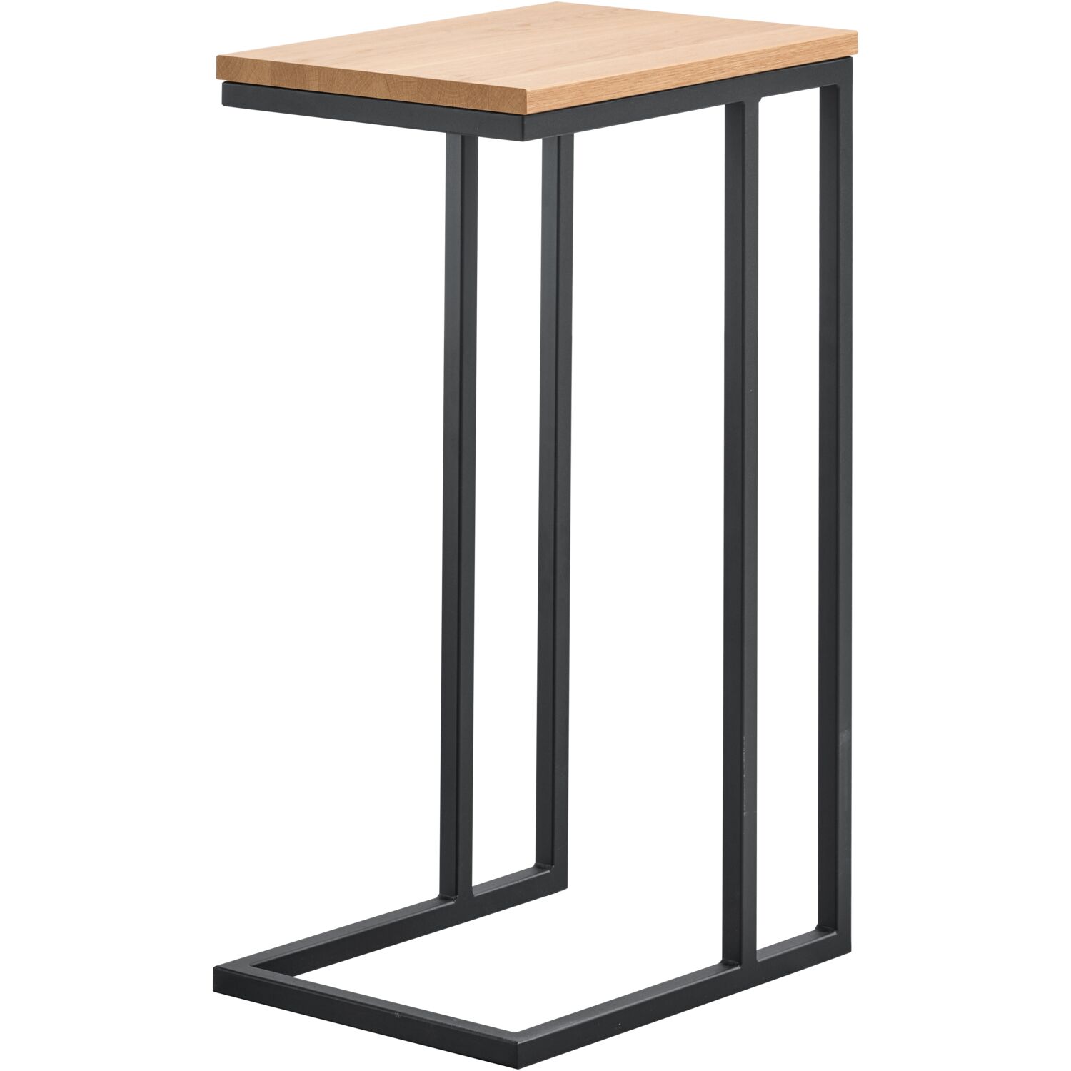 Salontafel Budrio bijzet-/salontafel - Bruin - Naturel Royal Boucle | Zwart Metaal - Profijt Meubel