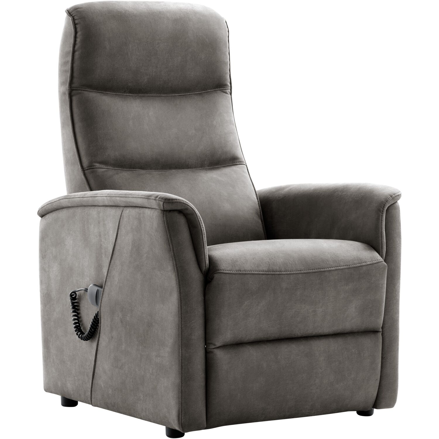 Relaxfauteuils G20270 relaxfauteuil - Zonder armleuning - Graphite - Naturel Royal Boucle | Taupe Metaal - Profijt Meubel