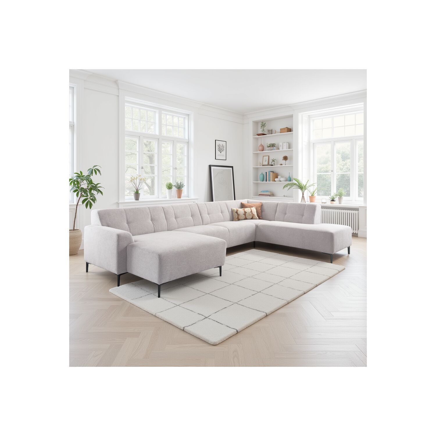 Bank Tordera hoekbank - Ashgrey - 2647 - Profijt Meubel