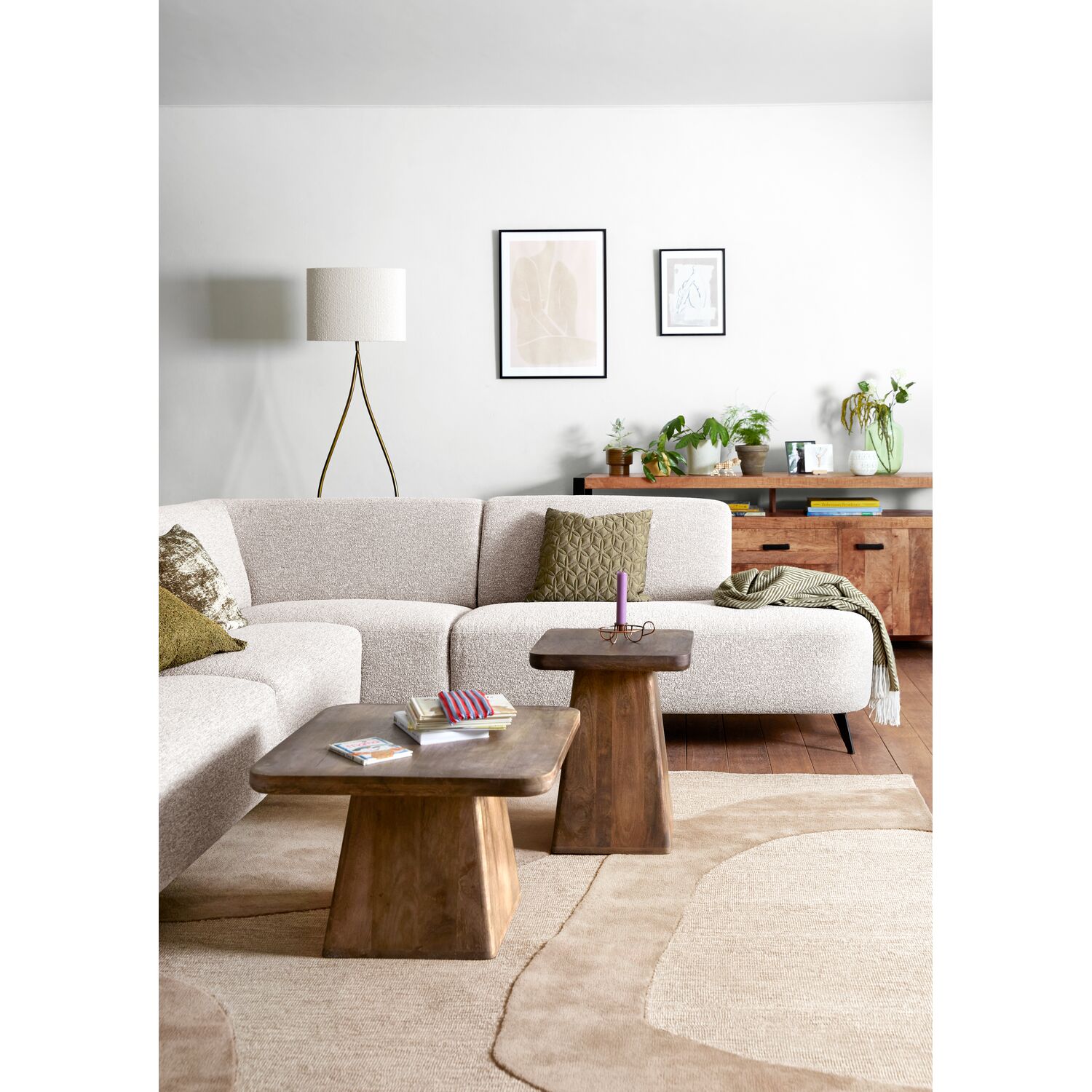 Salontafel Barru bijzettafel/salontafel - Walnoot - 6 - Profijt Meubel