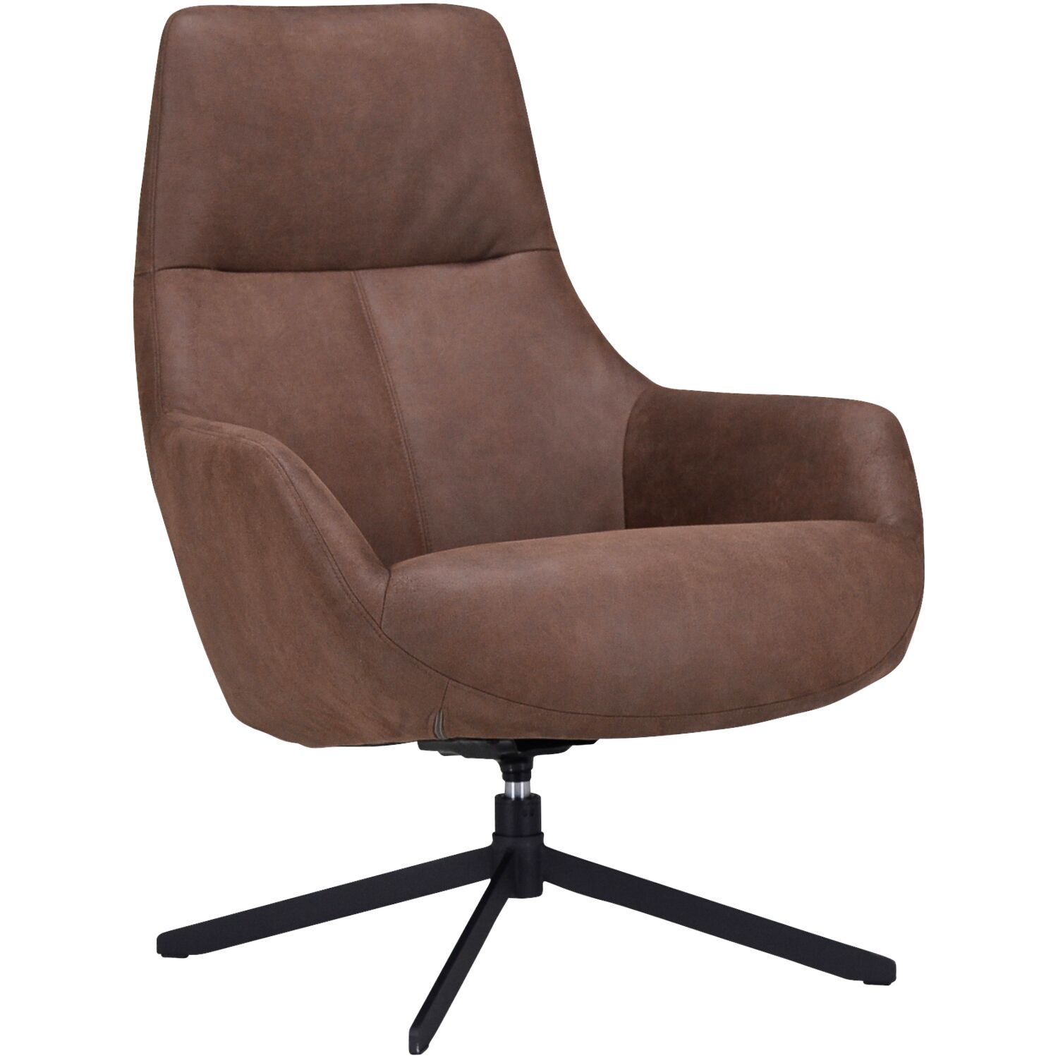 Fauteuil Vancouver draaifauteuil - Zonder armleuning - Brown - Naturel Royal Boucle | Taupe Metaal - Profijt Meubel