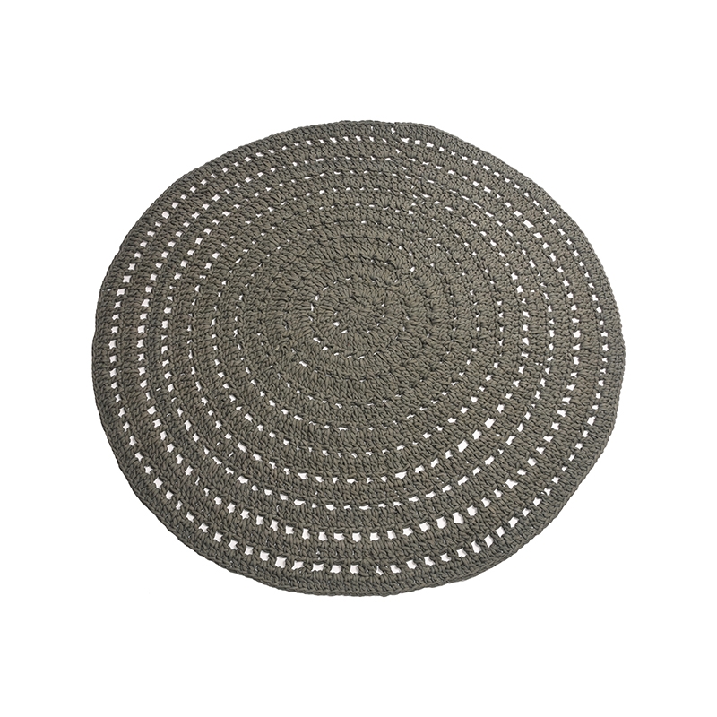 Vloerkleed Knitted - Army - Katoen - Industrieel - LABEL51