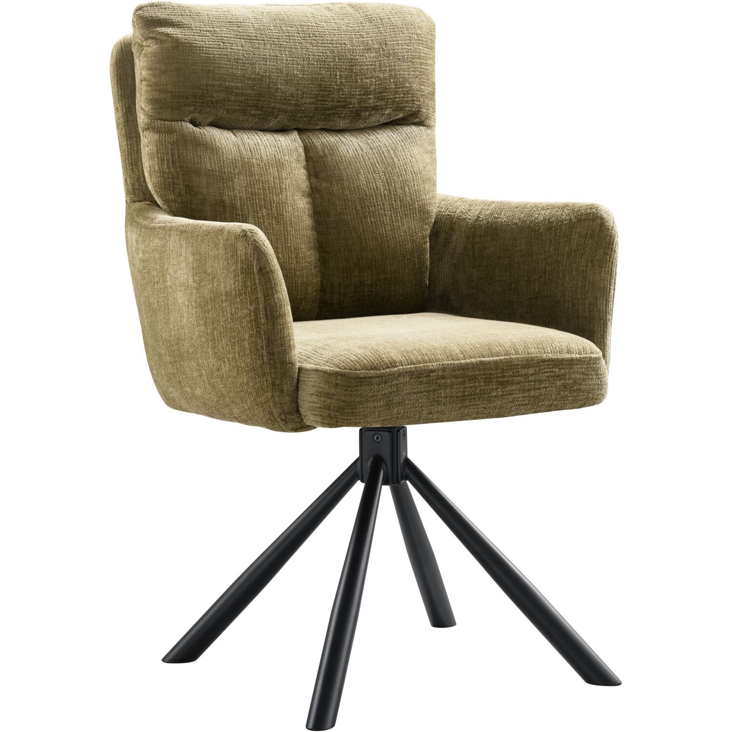 Eetkamerstoel Mfe-es12ba armstoel - Zonder armleuning - Groen - 2647 - Profijt Meubel