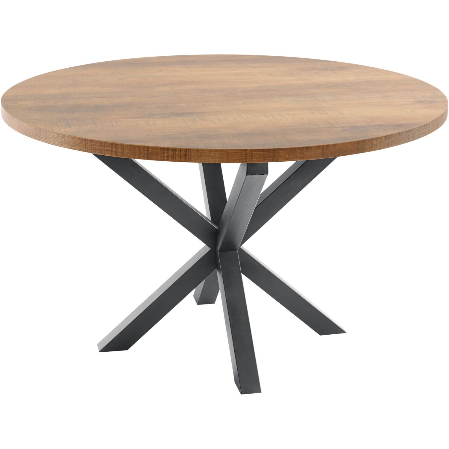 Eetkamertafel Tafelconcept - Mango - Naturel Royal Boucle | Zwart Metaal - Profijt Meubel