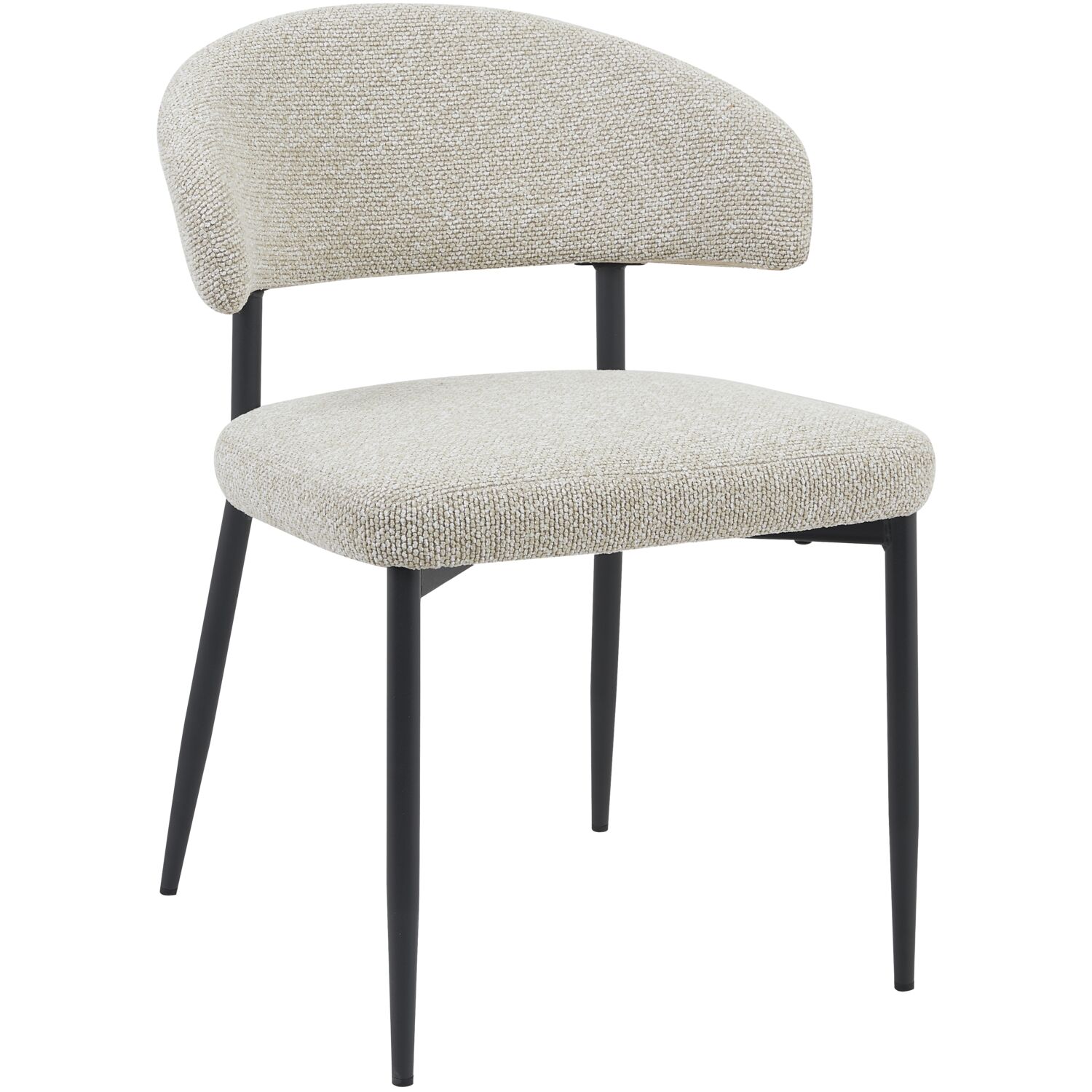 Eetkamerstoel Bliss eetstoel - Zonder armleuning - Naturel Beige - 2647 - Profijt Meubel