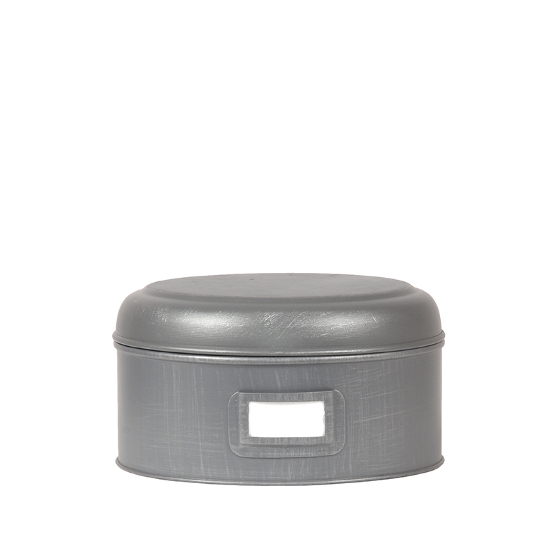 Opbergblik Opbergblik - Antiek Grijs - Metaal - Industrieel - LABEL51