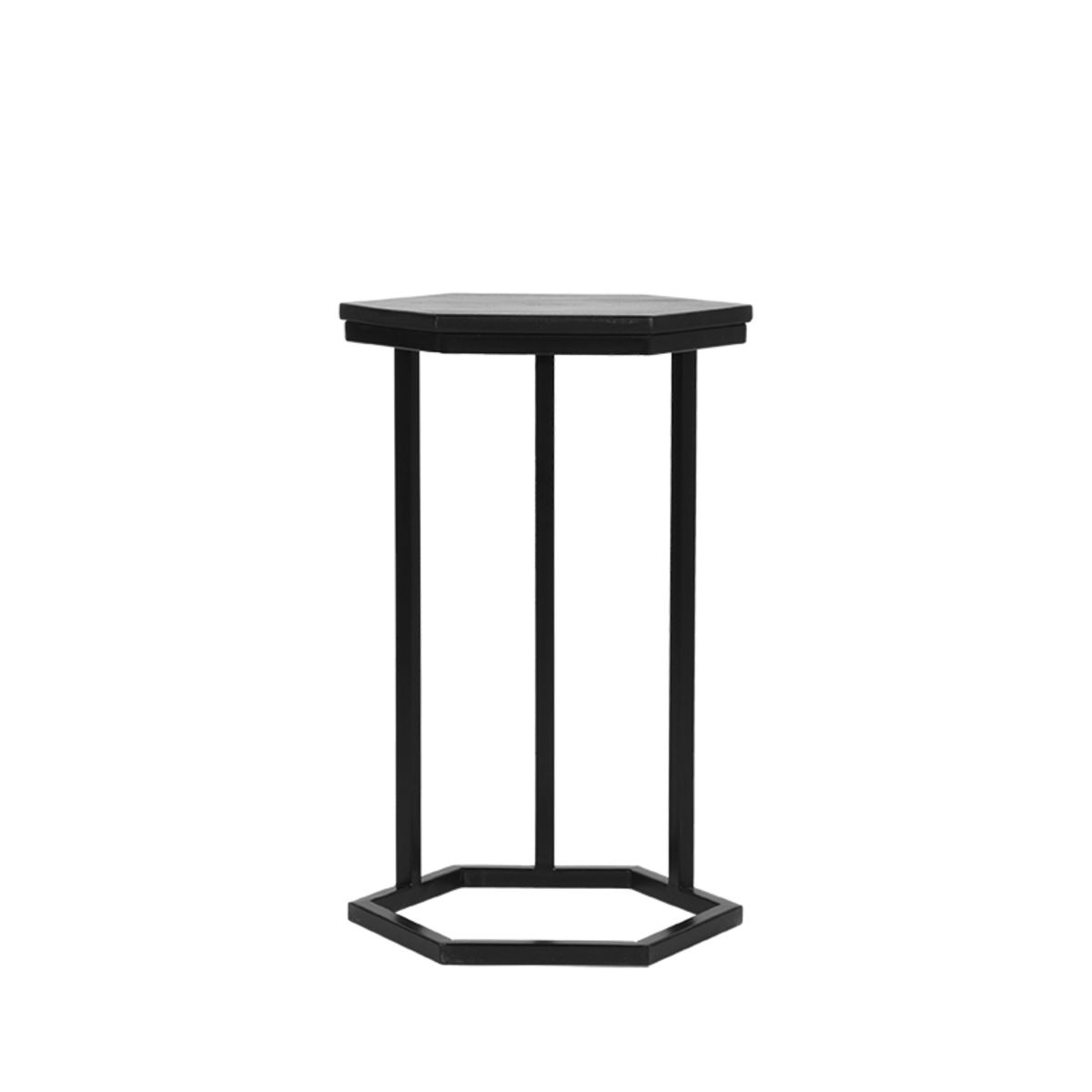 Bijzettafel Slide - Zwart - Mangohout - Modern - LABEL51