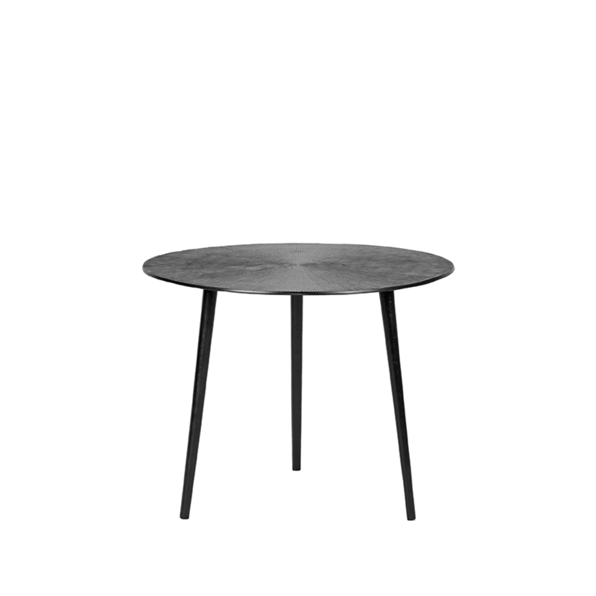 Salontafel Nobby - 50 cm - Rond - Zwart - Metaal - Modern - LABEL51