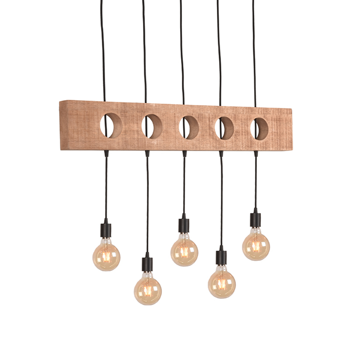 Hanglamp Timber - Zwart - Metaal - SALE - Modern - LABEL51