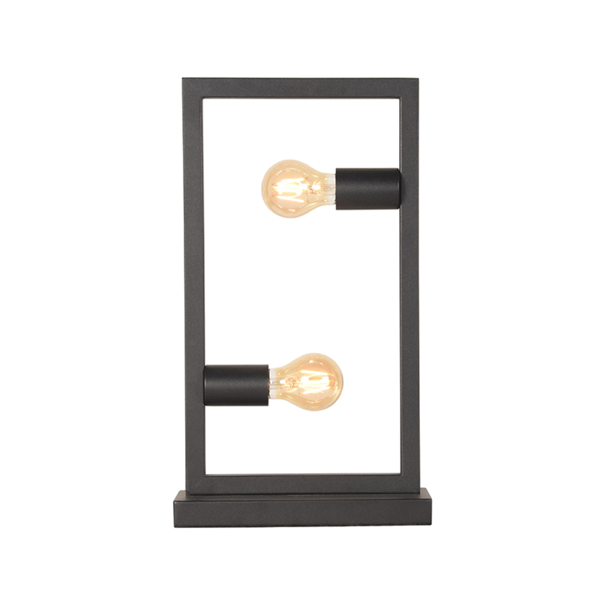 Tafellamp Quadrato - Zwart - Metaal - One Size - Modern - LABEL51