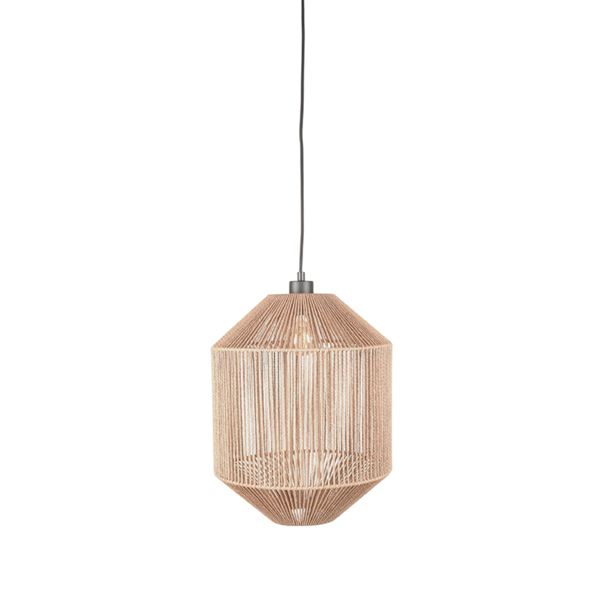 Hanglamp Ibiza - Naturel - Jute - 1-Lichts Cilinder - Landelijk - LABEL51