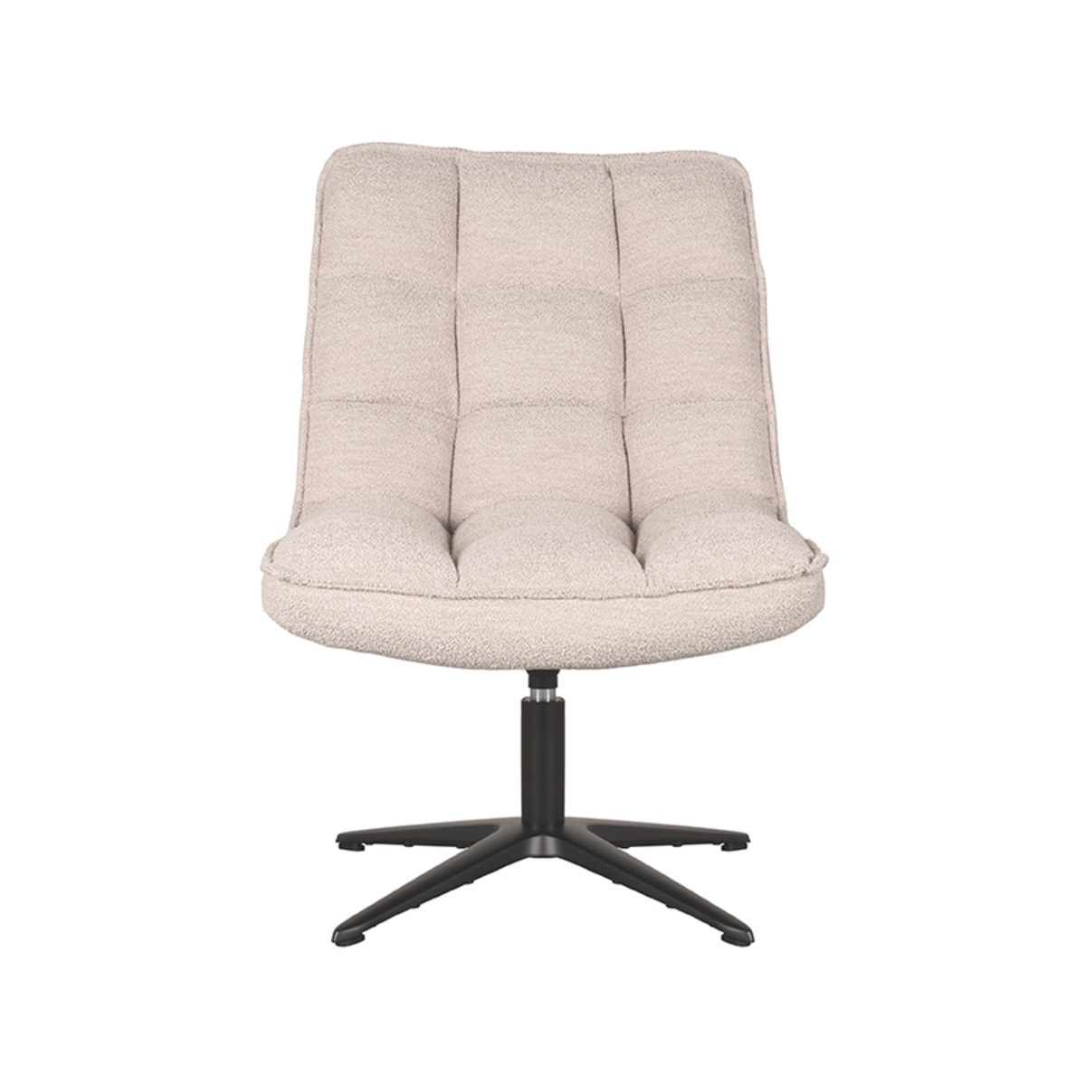 Fauteuil Vince - Zonder armleuning - Naturel Beige - Boucle - Landelijk - LABEL51