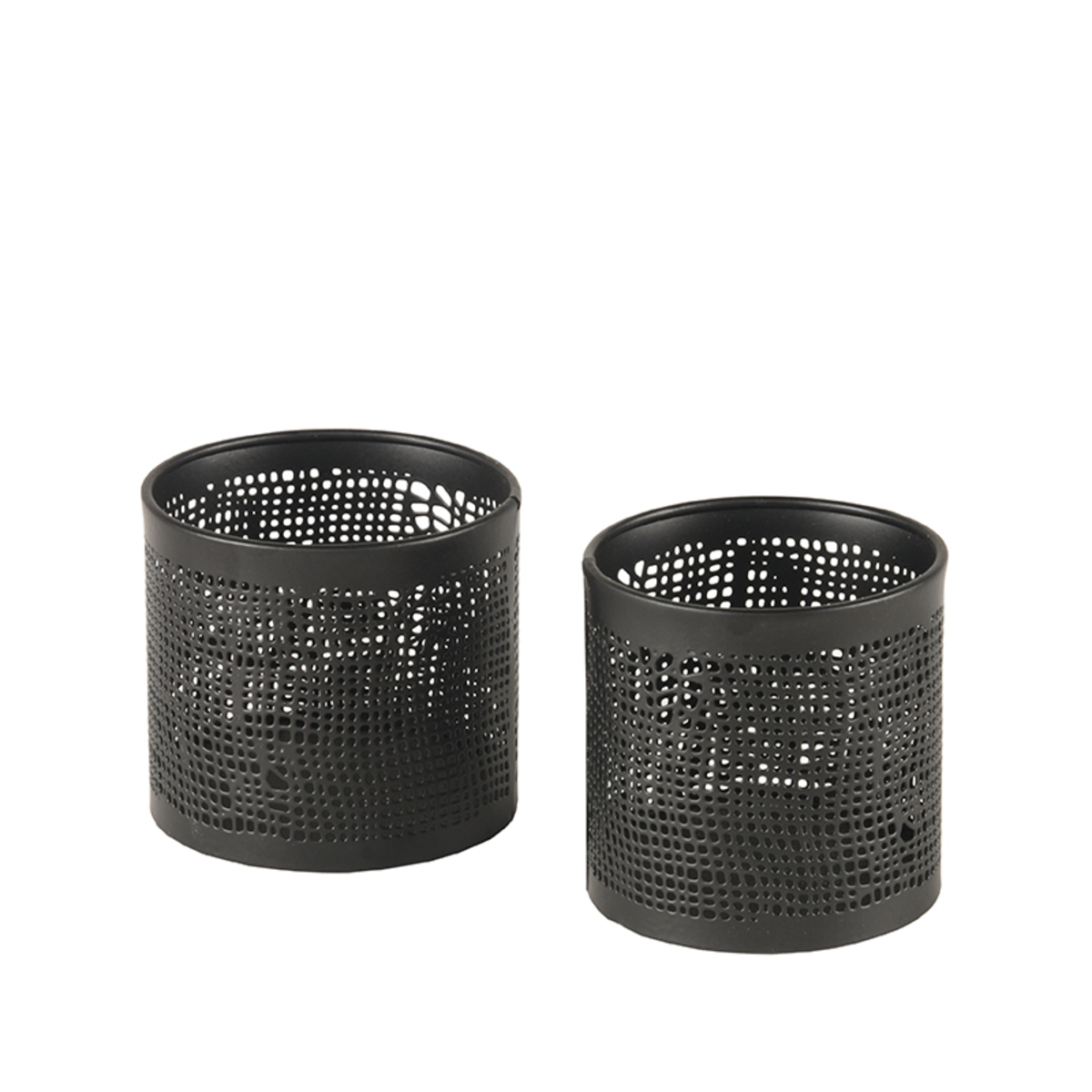 Decoratie Kaarsenhouders - Zwart - Metaal - Modern - LABEL51