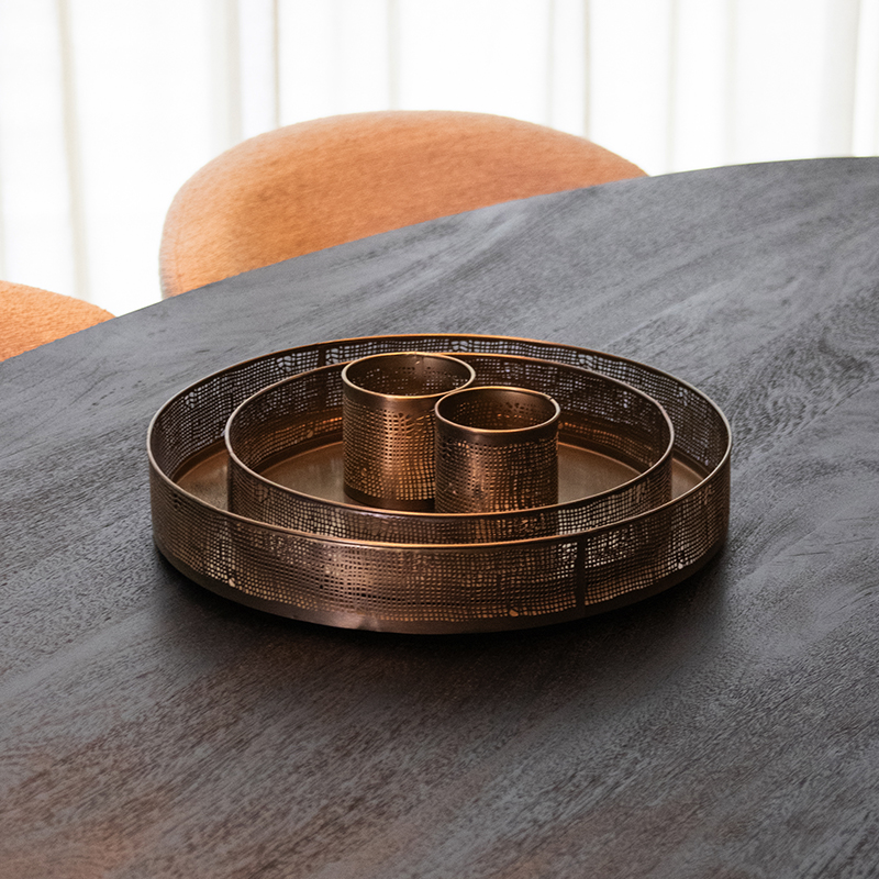 Decoratie Dienbladen - Antiek Goud - Metaal - Design - LABEL51