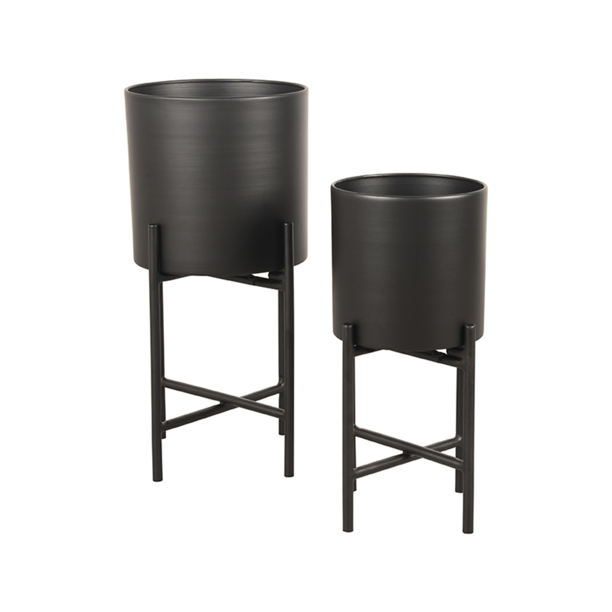 Decoratie Plantenstandaards - Zwart - Metaal - Modern - LABEL51