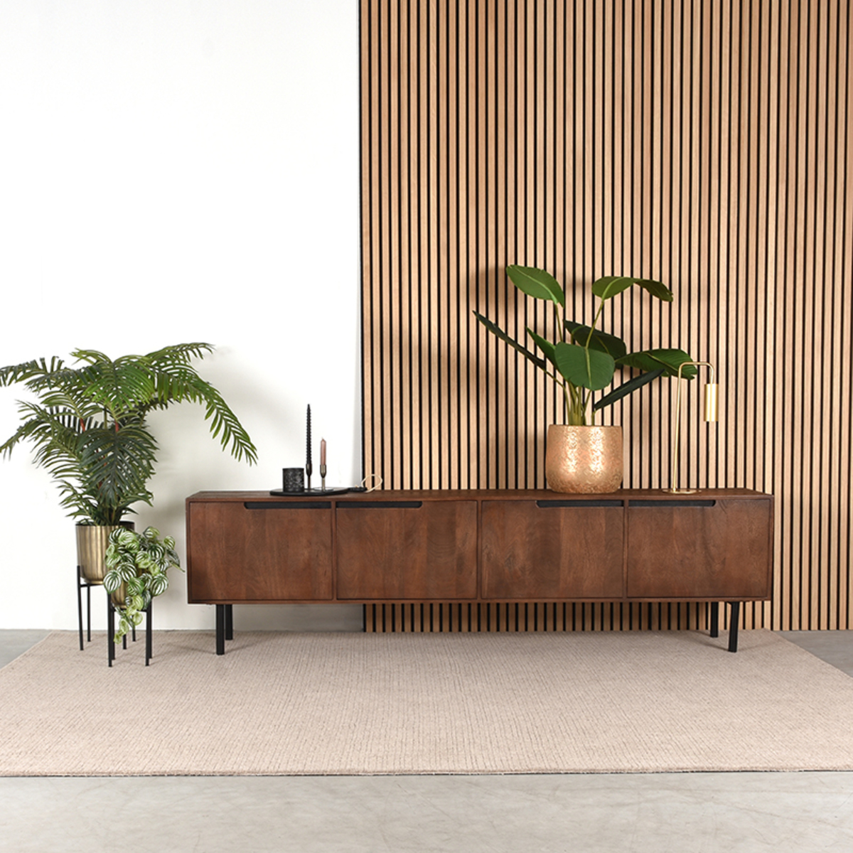 Tv-meubel Rio - Espresso - Mangohout - Modern - LABEL51