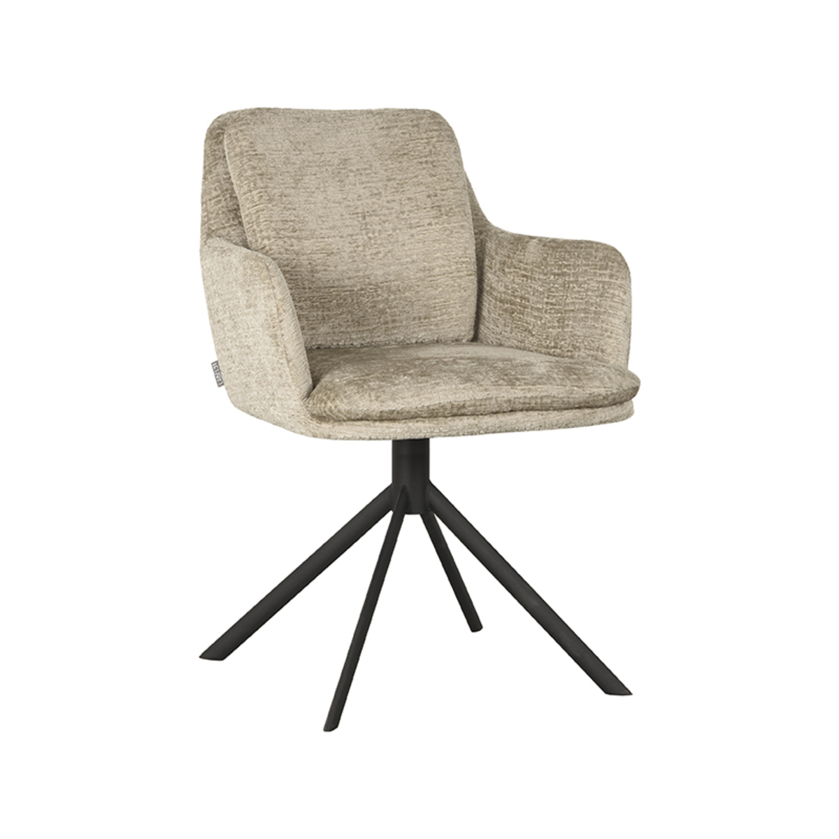 Eetkamerstoel Joy - Armleuning - Beige - Elegance - Modern - LABEL51