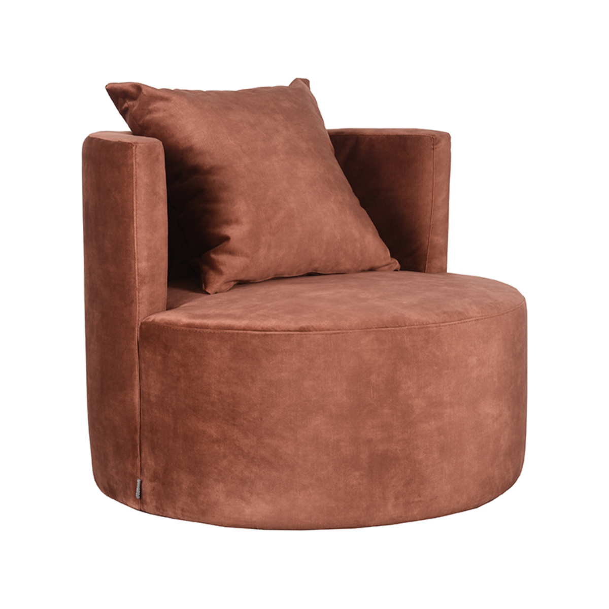 Fauteuil Evy - Zonder armleuning - Rust - Velours - Retro - LABEL51