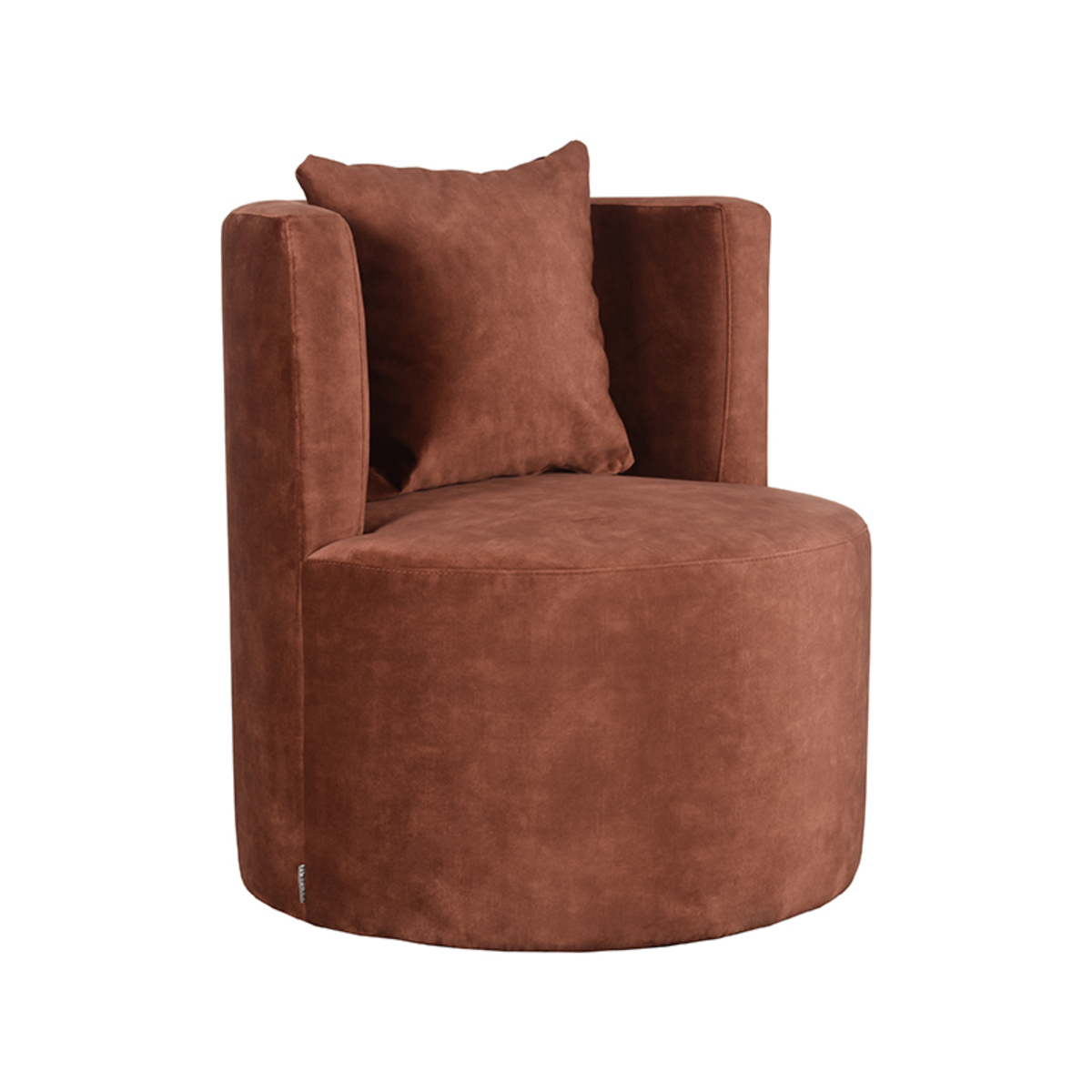 Fauteuil Evy - Zonder armleuning - Rust - Velours - Retro - LABEL51
