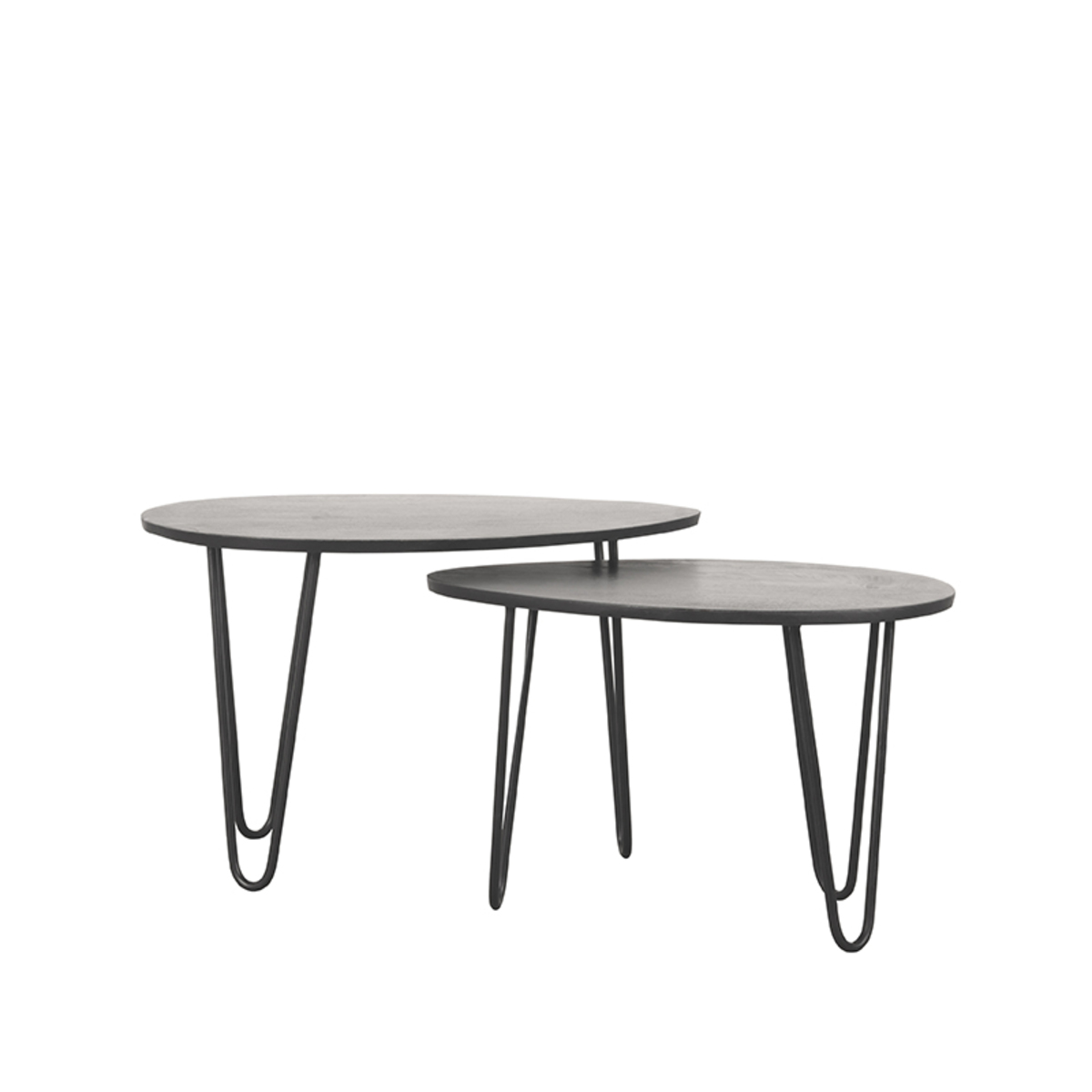 Salontafel Frisk - 68 cm - Zwart - Mangohout - Modern - LABEL51