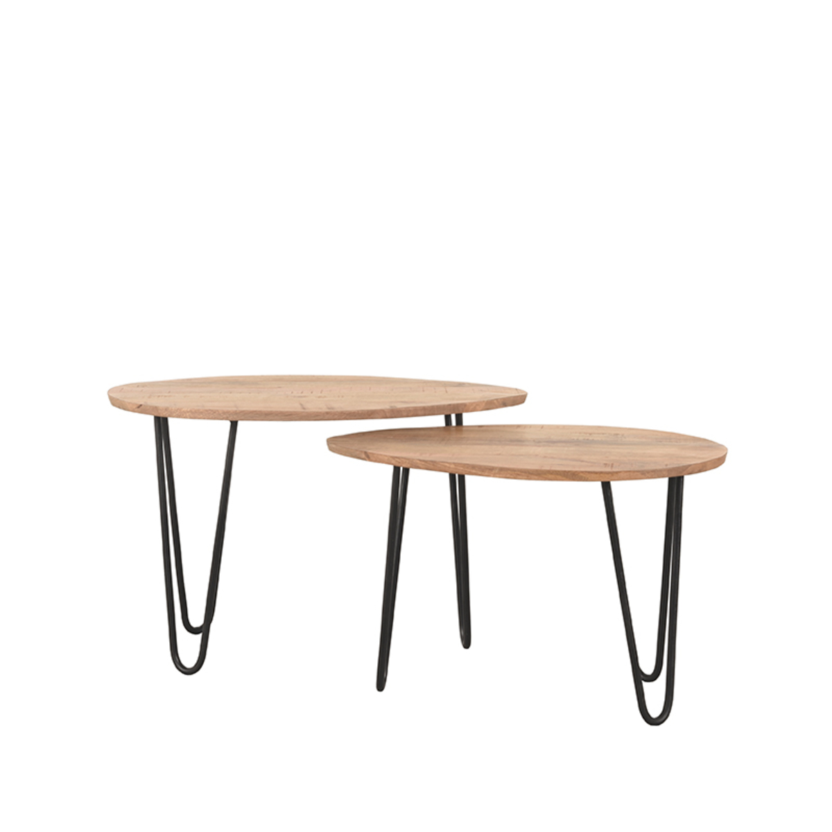 Salontafel Frisk - 68 cm - Rough - Mangohout - Industrieel - LABEL51