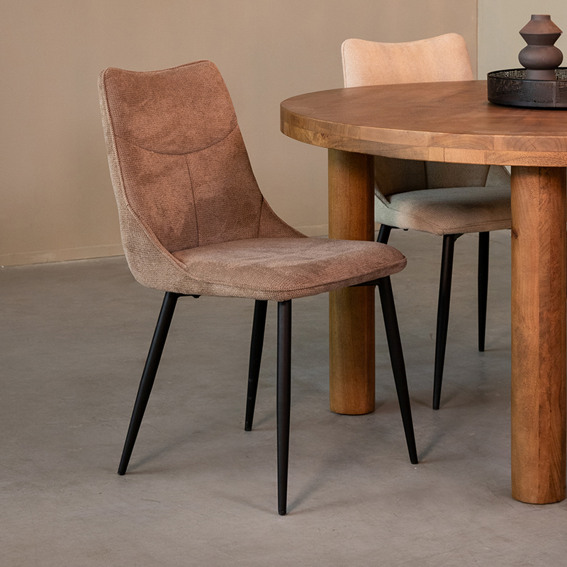 Eetkamerstoel Riv - Zonder armleuning - Clay - Cato - Modern - LABEL51