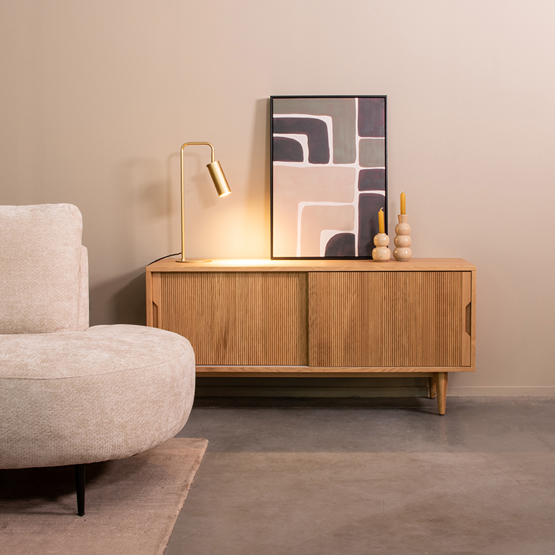 Tv-meubel Jule - Naturel - Eiken - Scandinavisch - LABEL51