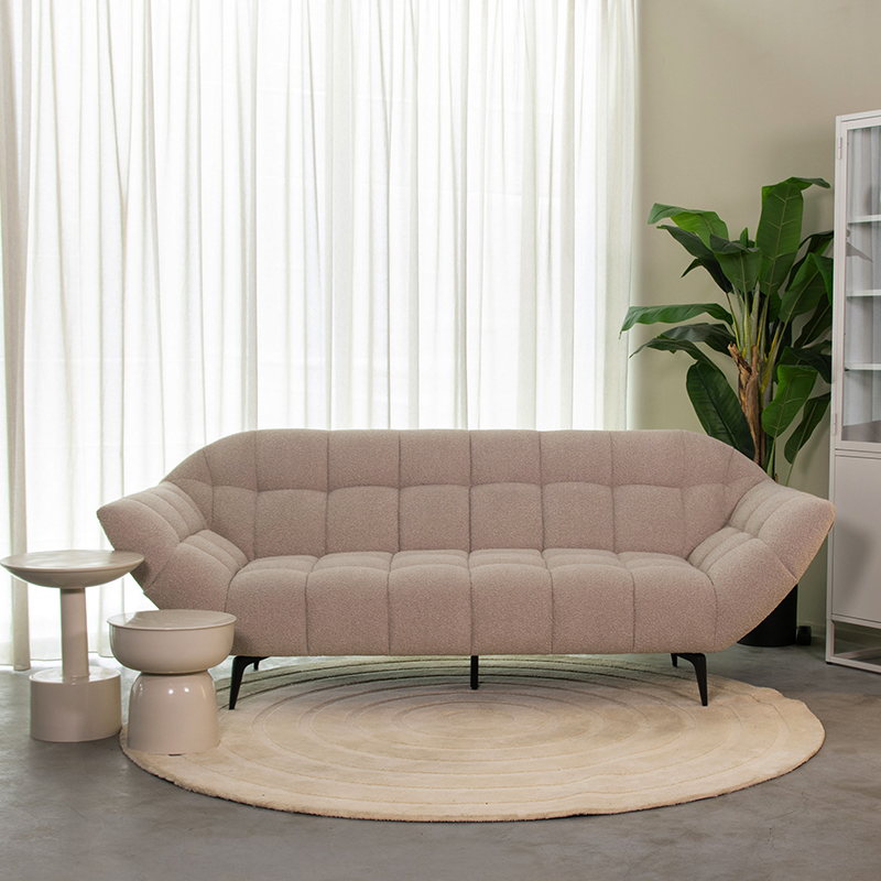 Bank Sorisso - Naturel Beige - Boucle - Landelijk - LABEL51