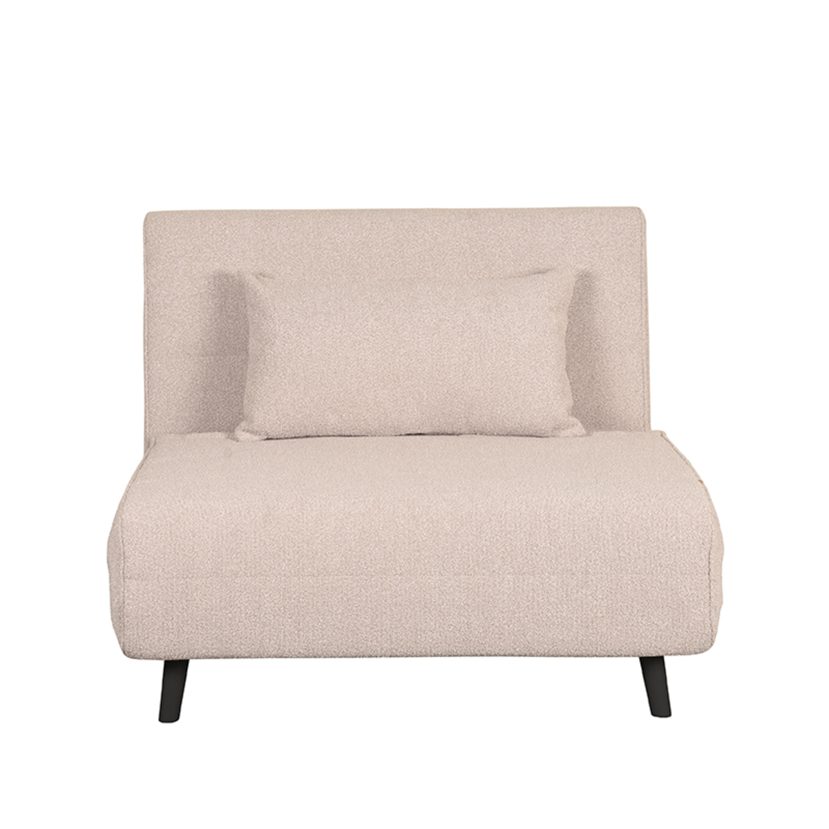 Slaapbank Single - Relaxfauteuil - Naturel Beige - Boucle - Modern - LABEL51