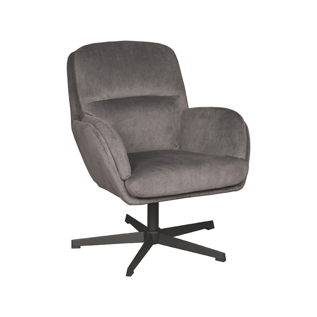 Fauteuil Moss - Armleuning - Antraciet - Cosmo - Modern - LABEL51