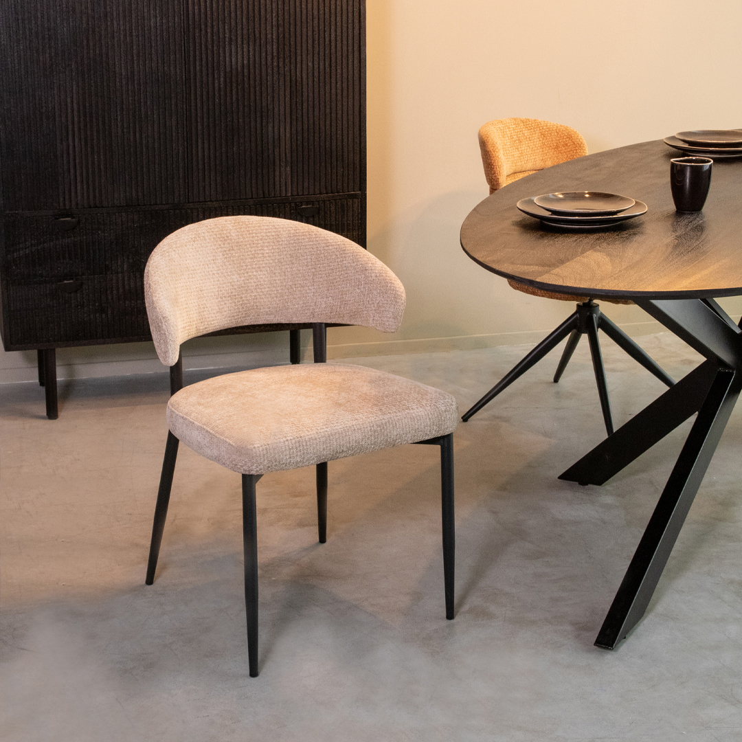 Eetkamerstoel Bliss - Armleuning - Clay - Elite - Landelijk - LABEL51