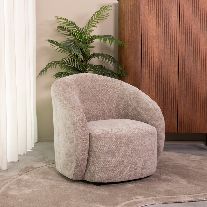 Fauteuil Alby - Armleuning - Stone - Elite - Modern - LABEL51