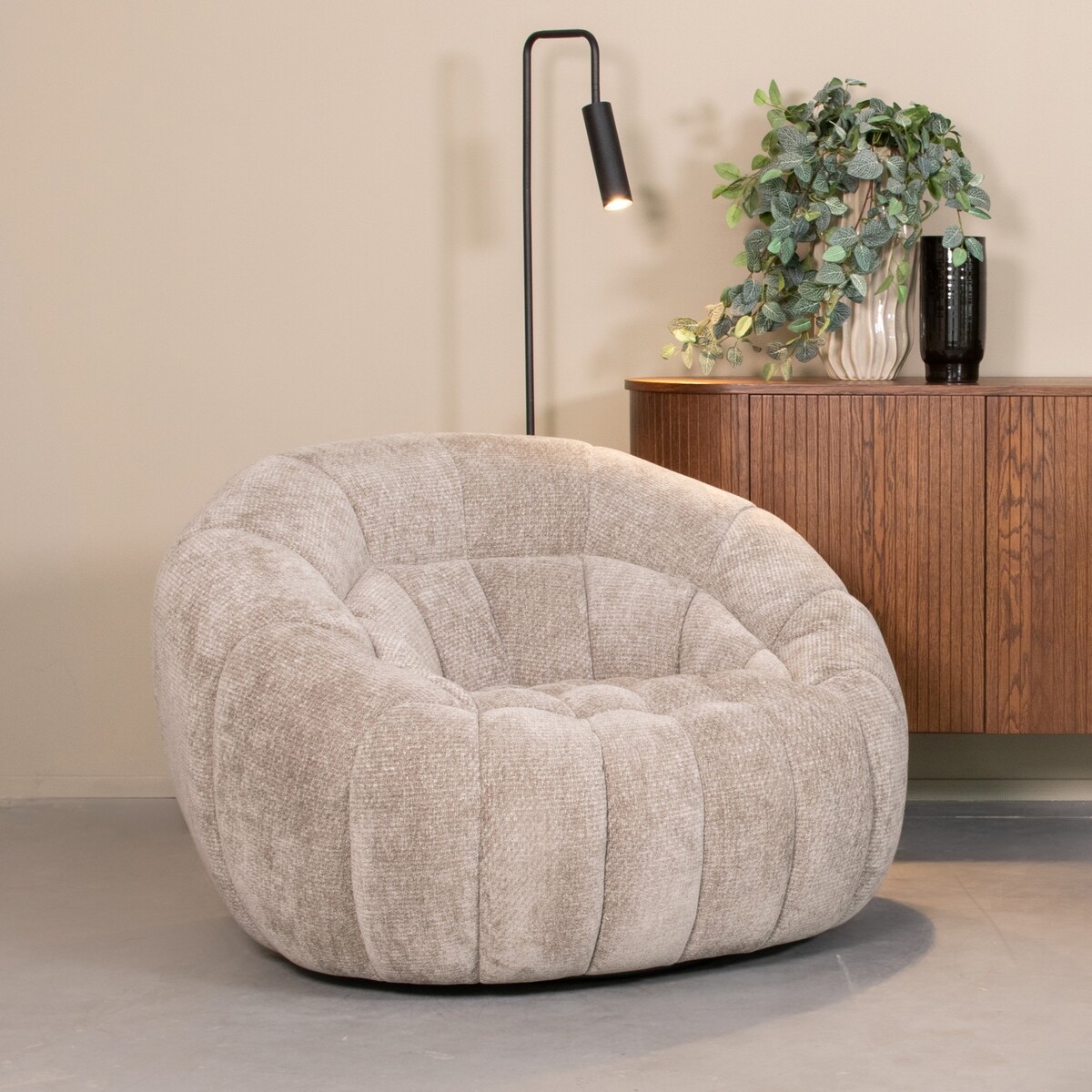 Fauteuil Cloud - Armleuning - Stone - Elite - Modern - LABEL51