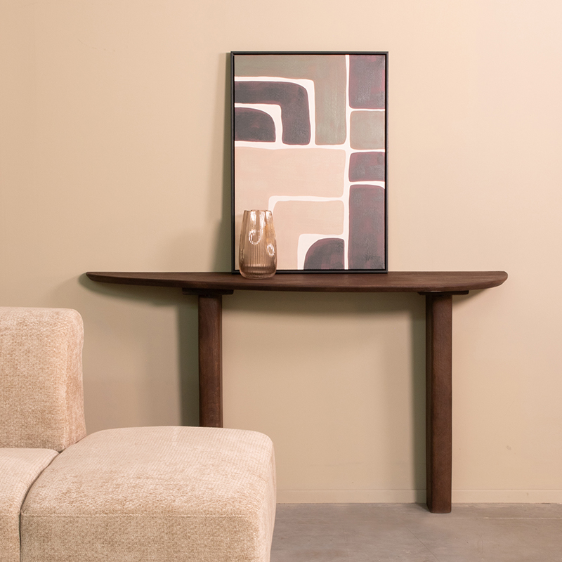 Sidetable Wow - Espresso - Mangohout - Minimalistisch - LABEL51