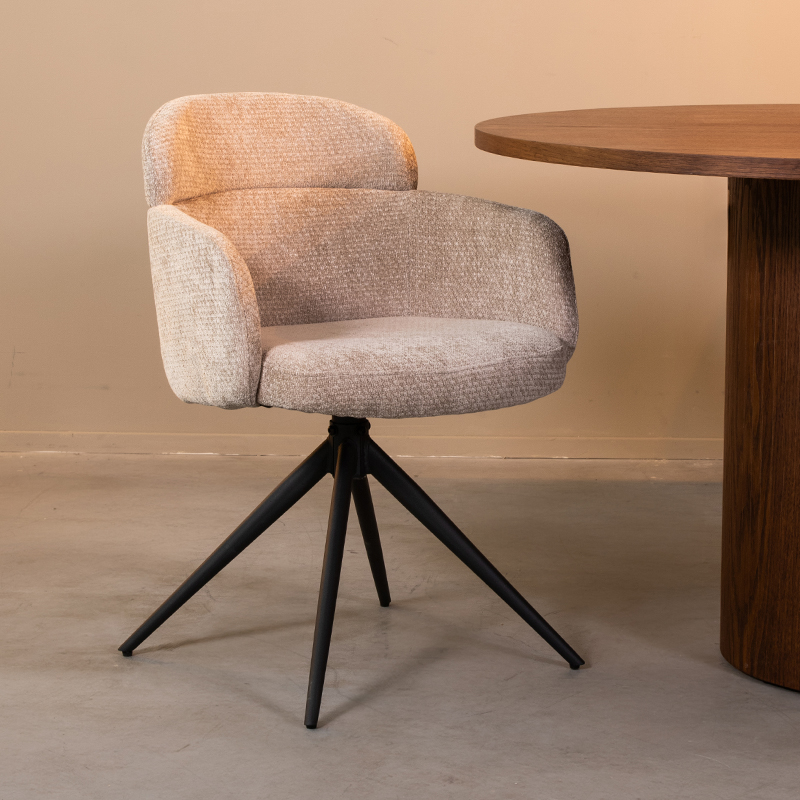 Eetkamerstoel Levi - Armleuning - Clay - Elite - Landelijk - LABEL51