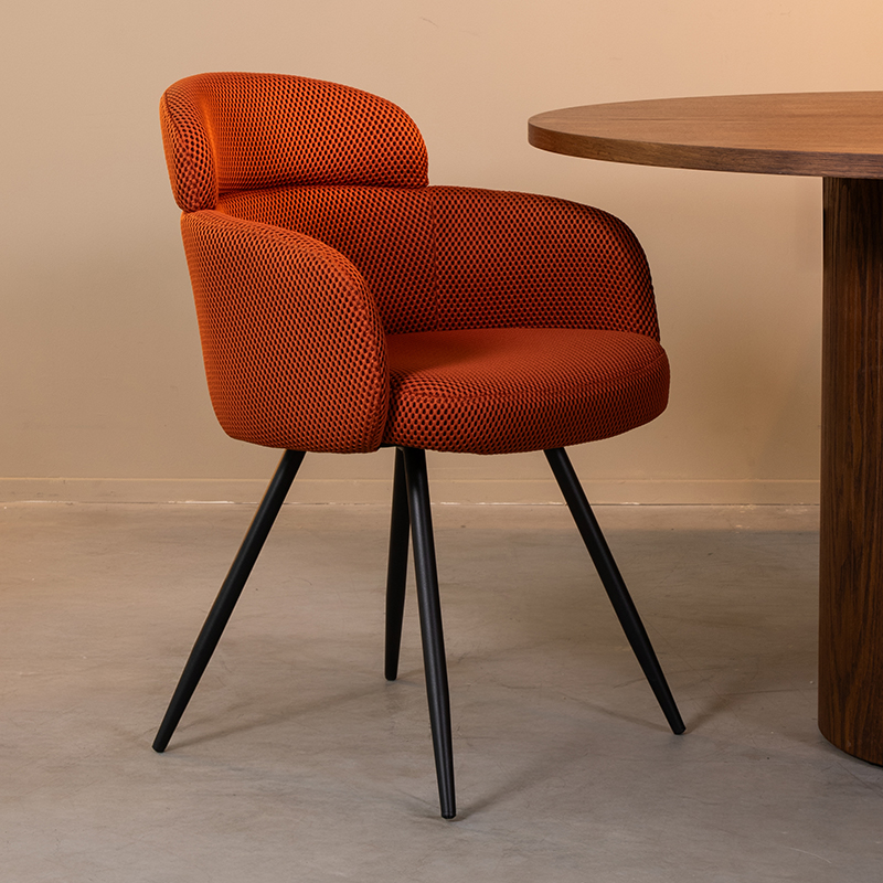 Eetkamerstoel Dinner - Armleuning - Rust - Breathe - Design - LABEL51