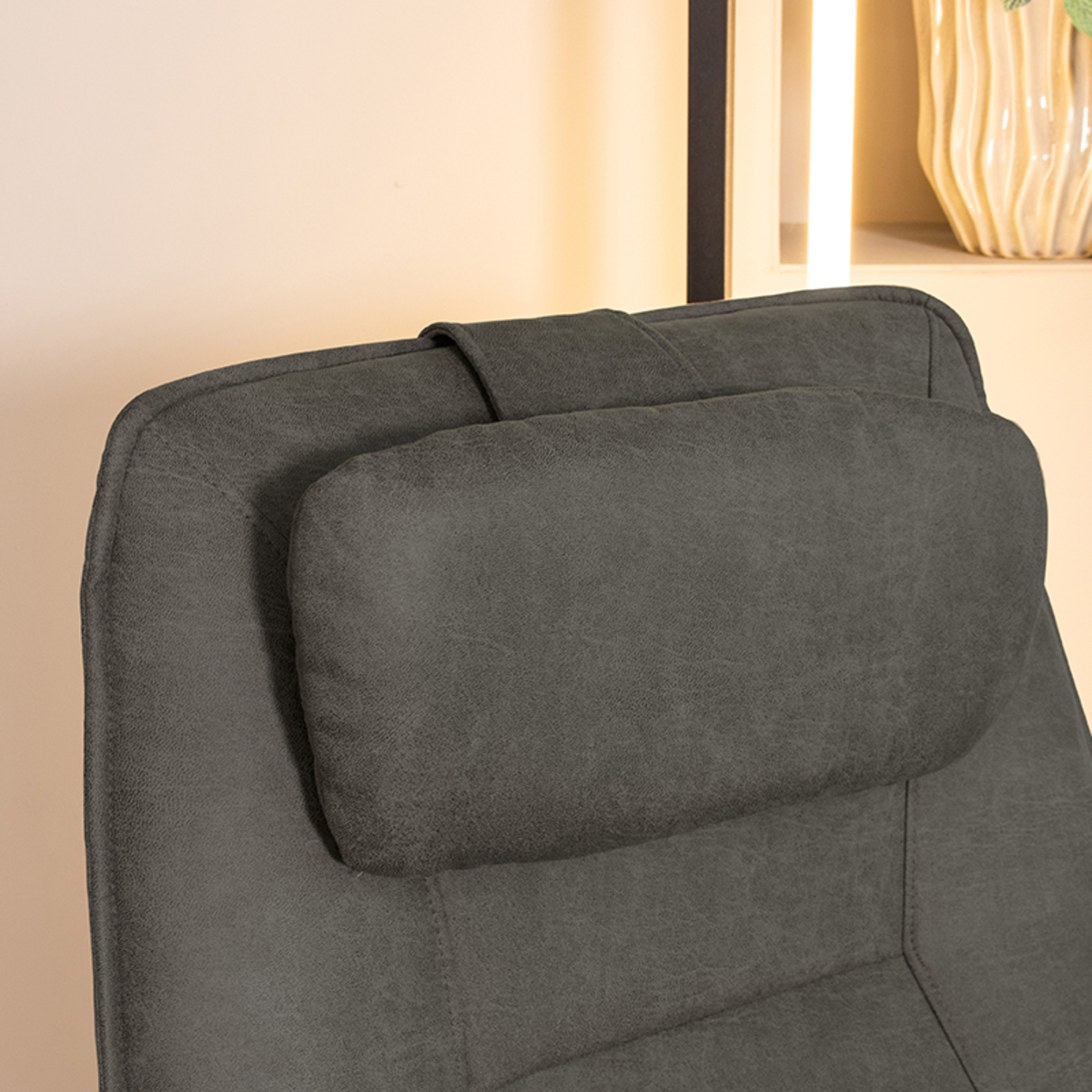 Sierkussen Hoofdkussen - Antraciet - Micro Suede - Modern - LABEL51